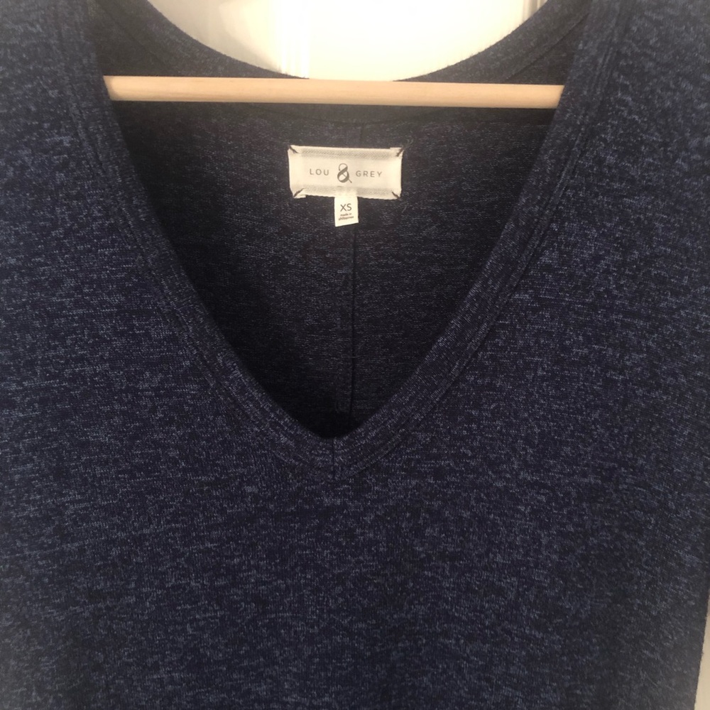 Lou and Grey Heather blue maxi dress with slits